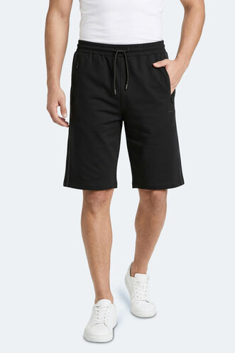 Slazenger NEYRA Erkek Kapri Siyah Şort - Thumbnail