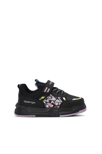 Slazenger NIAGARA Girls' Sneaker Shoes Black - Purple - Thumbnail