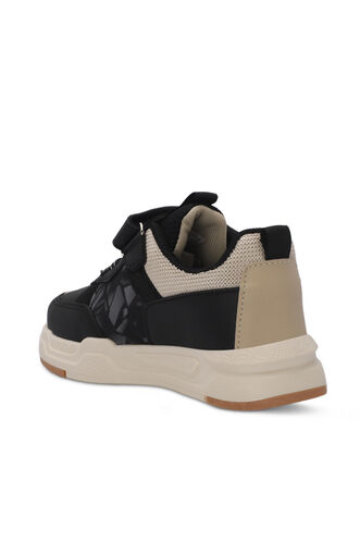 Slazenger NIAGARA Unisex Çocuk Sneaker Ayakkabıları Siyah - Bej - Thumbnail