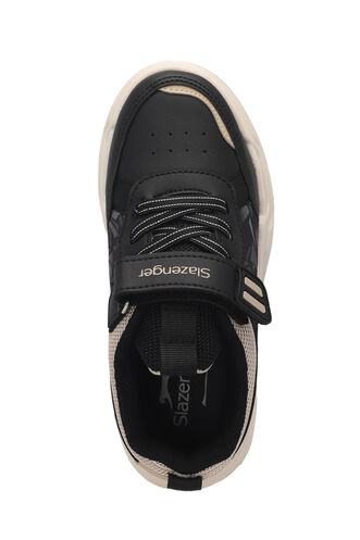 Slazenger NIAGARA Unisex Çocuk Sneaker Ayakkabıları Siyah - Bej - Thumbnail