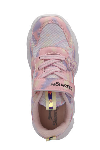 Slazenger NIGERIA Kız Çocuk Spor Ayakkabıları Pembe - Beyaz - Thumbnail