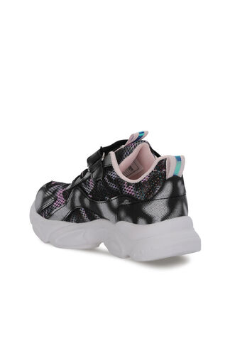 Slazenger NIGERIA Unisex Çocuk Siyah / Beyaz Sneaker - Thumbnail