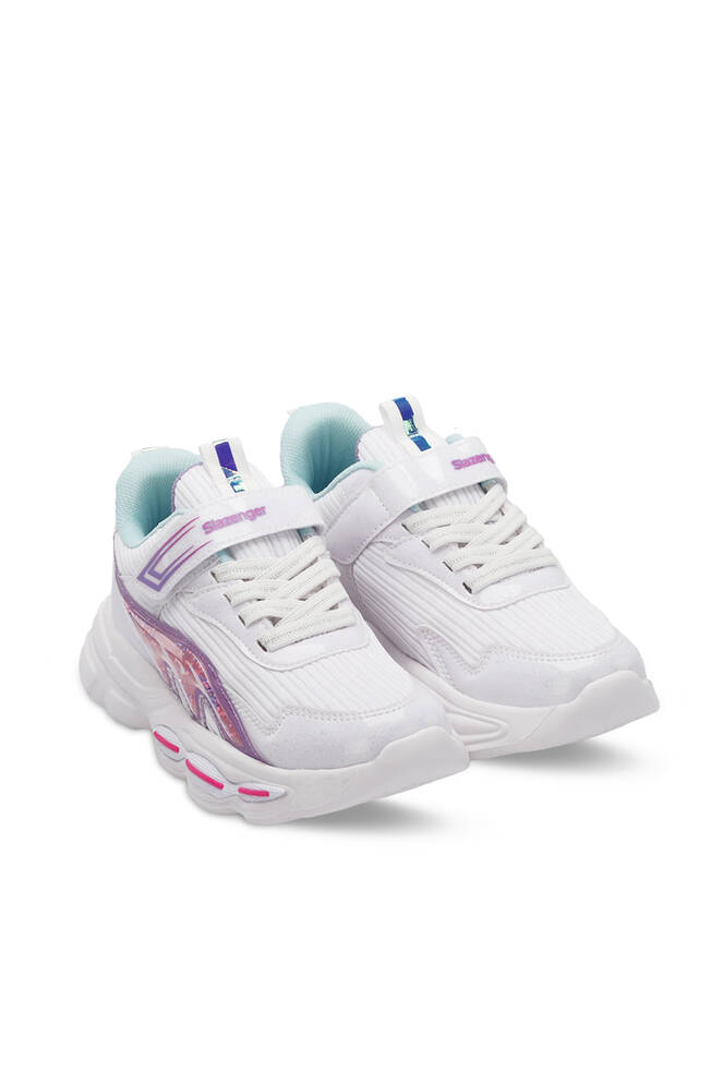 Slazenger NOELA Kız Çocuk Sneaker Ayakkabıları Beyaz - Fuşya