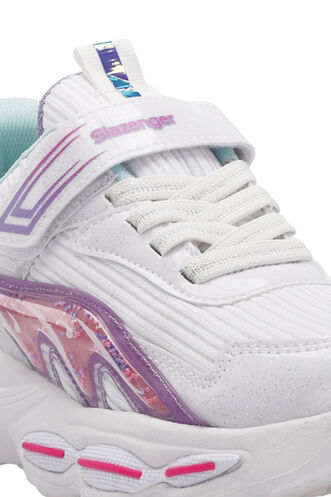 Slazenger NOELA Kız Çocuk Sneaker Ayakkabıları Beyaz - Fuşya - Thumbnail