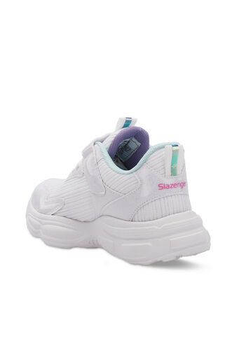 Slazenger NOELA Kız Çocuk Sneaker Ayakkabıları Beyaz - Fuşya - Thumbnail