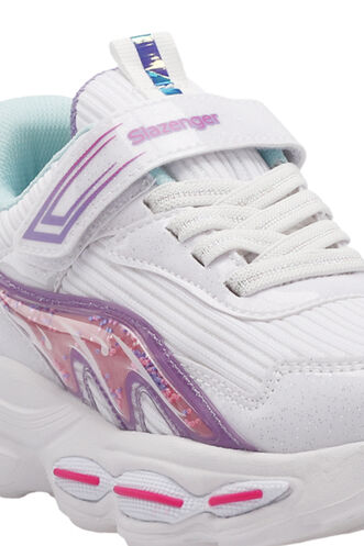 Slazenger NOELA Kız Çocuk Sneaker Ayakkabıları Beyaz - Fuşya - Thumbnail