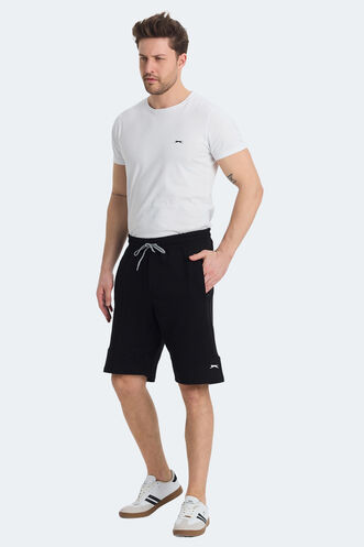Slazenger NORA Erkek Cepli Siyah Şort - Thumbnail