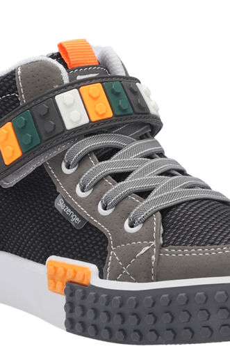 Slazenger NORTH Unisex Çocuk Sneaker Ayakkabıları Gri - Thumbnail