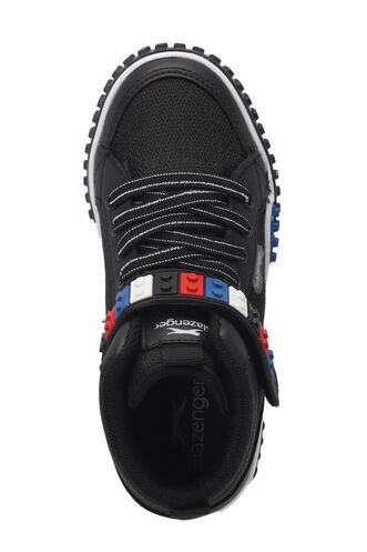 Slazenger NORTH Unisex Çocuk Sneaker Ayakkabıları Siyah - Beyaz - Thumbnail