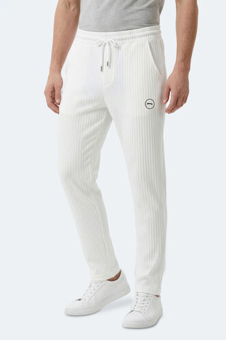 Slazenger - Slazenger NORWOOD Erkek Beyaz Eşofman Altı