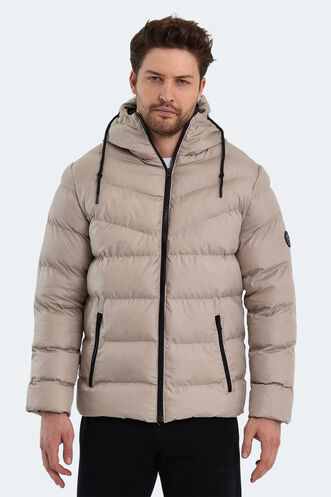 Slazenger NOVEX Erkek Mont Taş Gri - Thumbnail