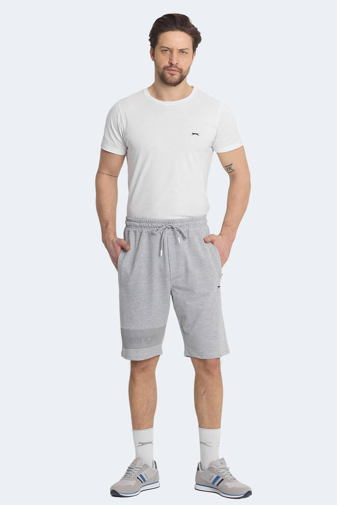 Slazenger NUKA Erkek Cepli Kapri Gri Şort