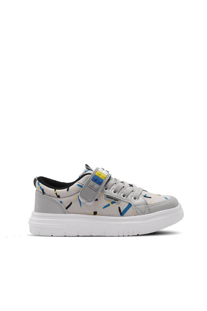 Slazenger NUMANCIA Erkek Çocuk Sneaker Ayakkabı Gri - Siyah