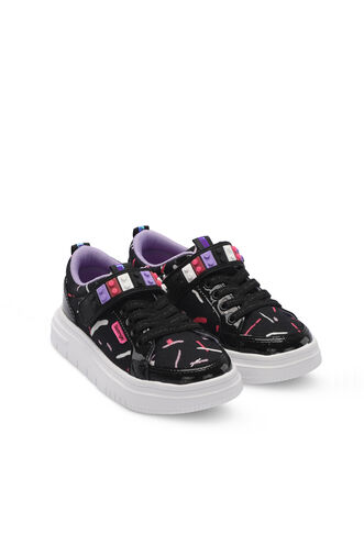 Slazenger NUMANCIA Girls' Sneaker Black - Purple - Thumbnail