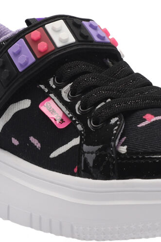 Slazenger NUMANCIA Girls' Sneaker Black - Purple - Thumbnail