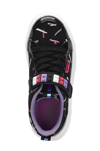 Slazenger NUMANCIA Girls' Sneaker Black - Purple - Thumbnail