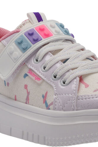 Slazenger NUMANCIA Girls' Sneaker White - Pink - Thumbnail