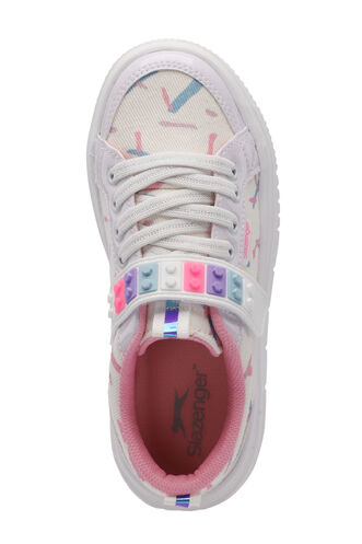 Slazenger NUMANCIA Girls' Sneaker White - Pink - Thumbnail