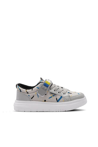 Slazenger NUMANCIA Boys' Sneaker Grey - Black - Thumbnail