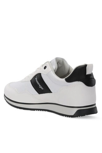 Slazenger OFFENSE Erkek Beyaz / Siyah Günlük Spor Ayakkabısı - Thumbnail