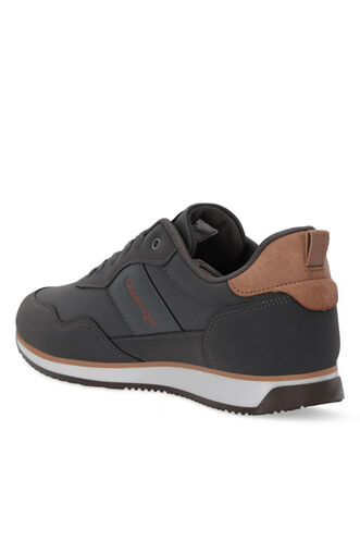 Slazenger OFFENSE Erkek Koyu Gri / Beyaz Günlük Spor Ayakkabısı - Thumbnail