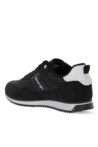 Slazenger OFFENSE Erkek Siyah / Beyaz Günlük Spor Ayakkabısı - Thumbnail