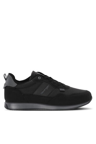 Slazenger - Slazenger OFFENSE Erkek Siyah / Koyu Gri Günlük Spor Ayakkabısı