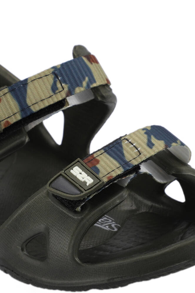 Slazenger OKRA Erkek Çocuk Cırt Cırtlı Haki Sandalet