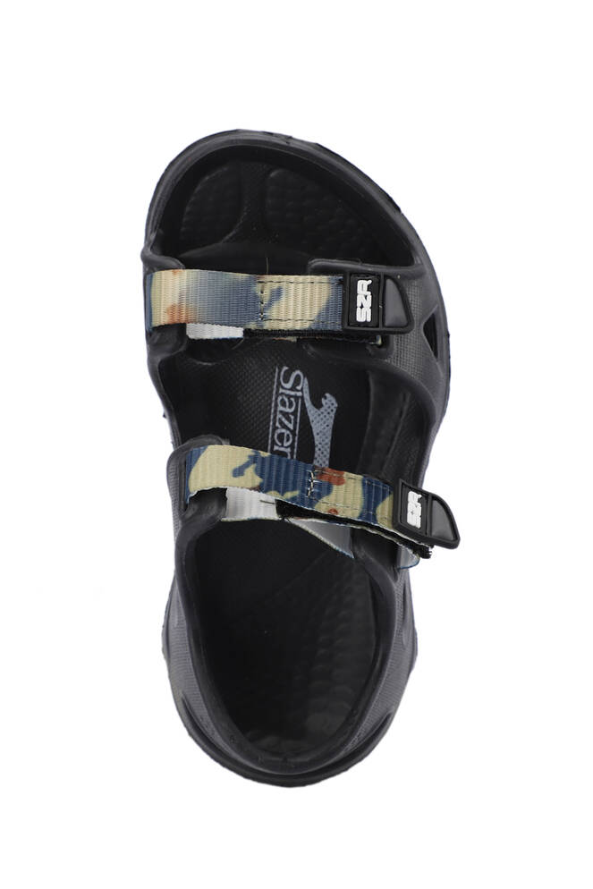 Slazenger OKRA Erkek Çocuk Cırt Cırtlı Siyah Sandalet
