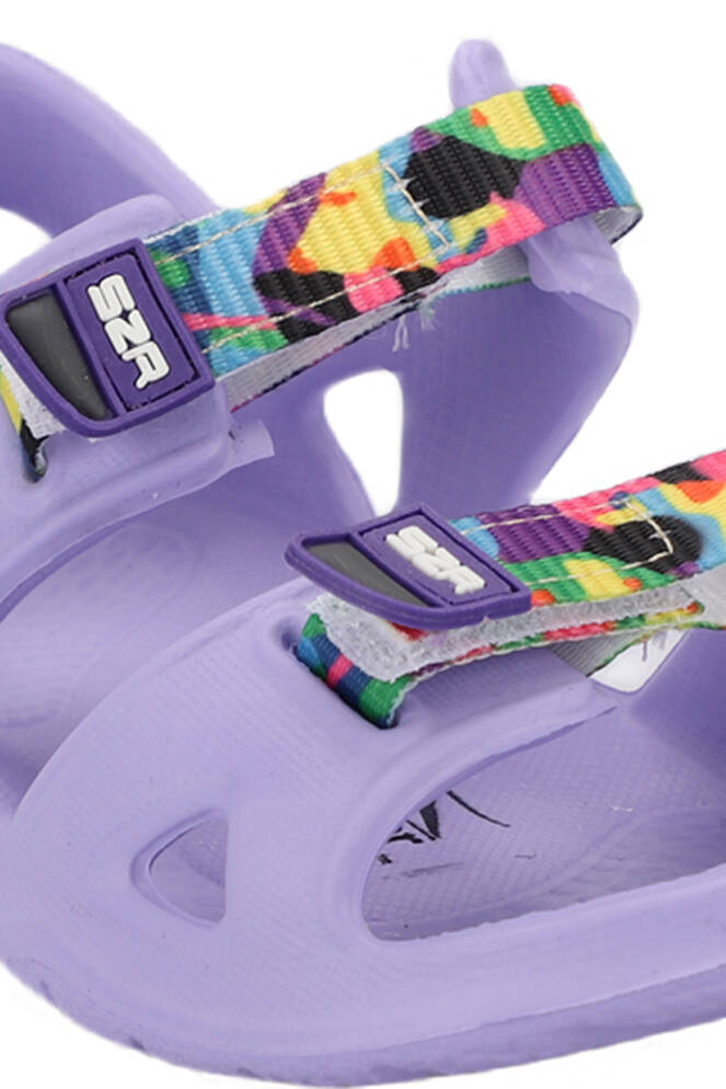 Slazenger OKRA Kız Çocuk Cırt Cırtlı Lila Sandalet
