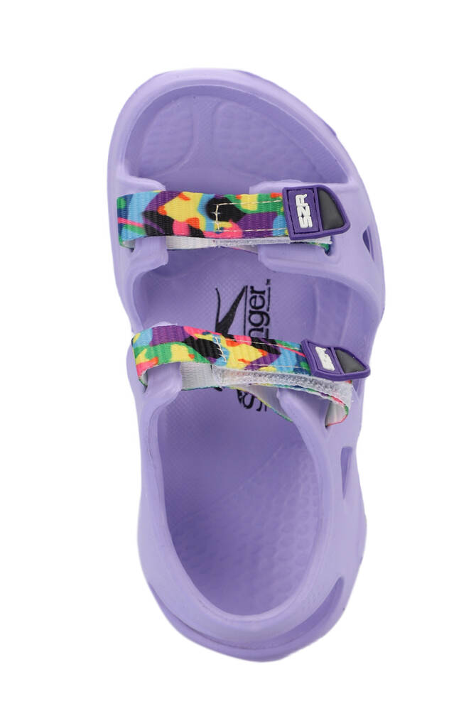 Slazenger OKRA Kız Çocuk Cırt Cırtlı Lila Sandalet
