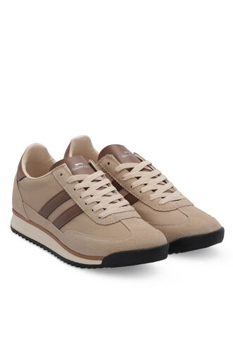 Slazenger OLEKS Erkek Bej / Kahve Günlük Spor Ayakkabısı - Thumbnail