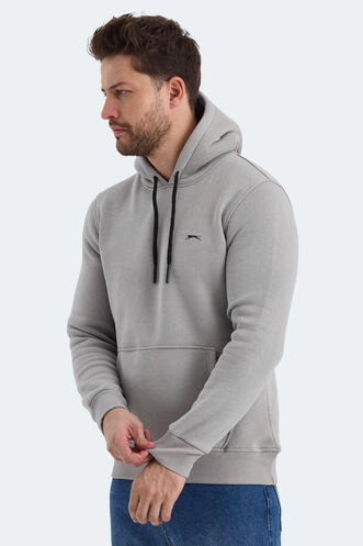 Slazenger OLTA Erkek Sweatshirt Taş Gri - Thumbnail