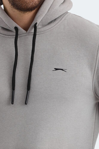 Slazenger OLTA Erkek Sweatshirt Taş Gri - Thumbnail