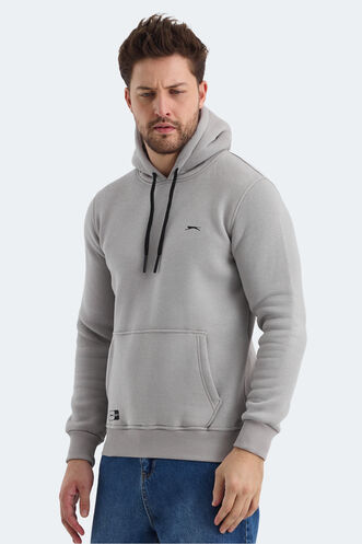 Slazenger OLTA Erkek Sweatshirt Taş Gri - Thumbnail
