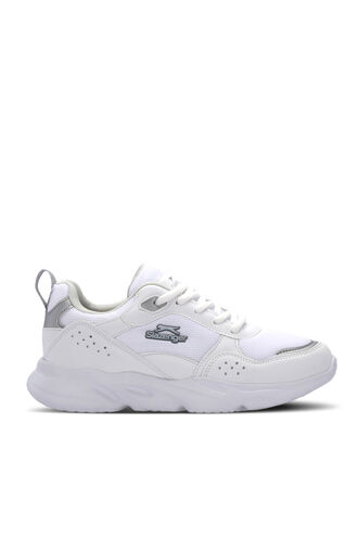 Slazenger OMAHA Kadın Sneaker Ayakkabı Beyaz - Gri - Thumbnail