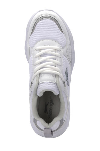 Slazenger OMAHA Kadın Sneaker Ayakkabı Beyaz - Gri - Thumbnail