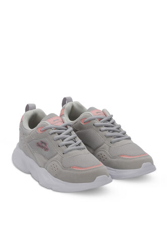 Slazenger OMAHA Kadın Sneaker Ayakkabı Gri - Pembe - Thumbnail
