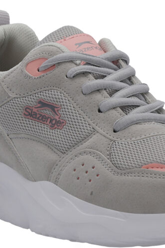 Slazenger OMAHA Kadın Sneaker Ayakkabı Gri - Pembe - Thumbnail