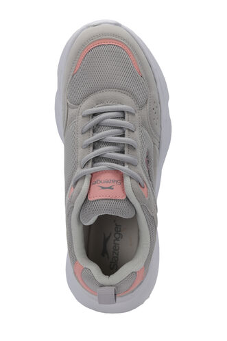 Slazenger OMAHA Kadın Sneaker Ayakkabı Gri - Pembe - Thumbnail