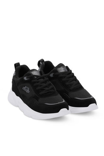 Slazenger OMAHA Kadın Sneaker Ayakkabı Siyah - Beyaz - Thumbnail