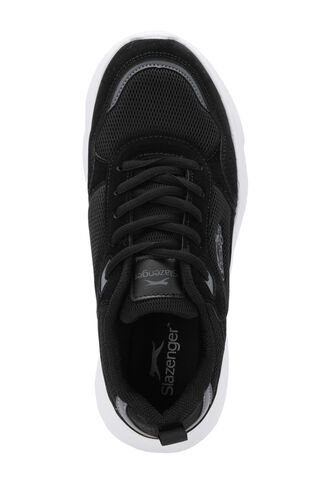 Slazenger OMAHA Kadın Sneaker Ayakkabı Siyah - Beyaz - Thumbnail