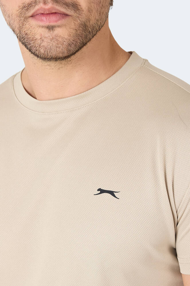 Slazenger OMAR KTN Erkek Ekru Tişört