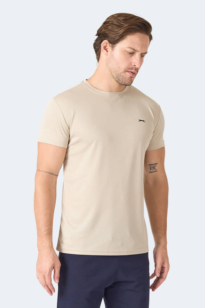 Slazenger OMAR KTN Erkek Ekru Tişört