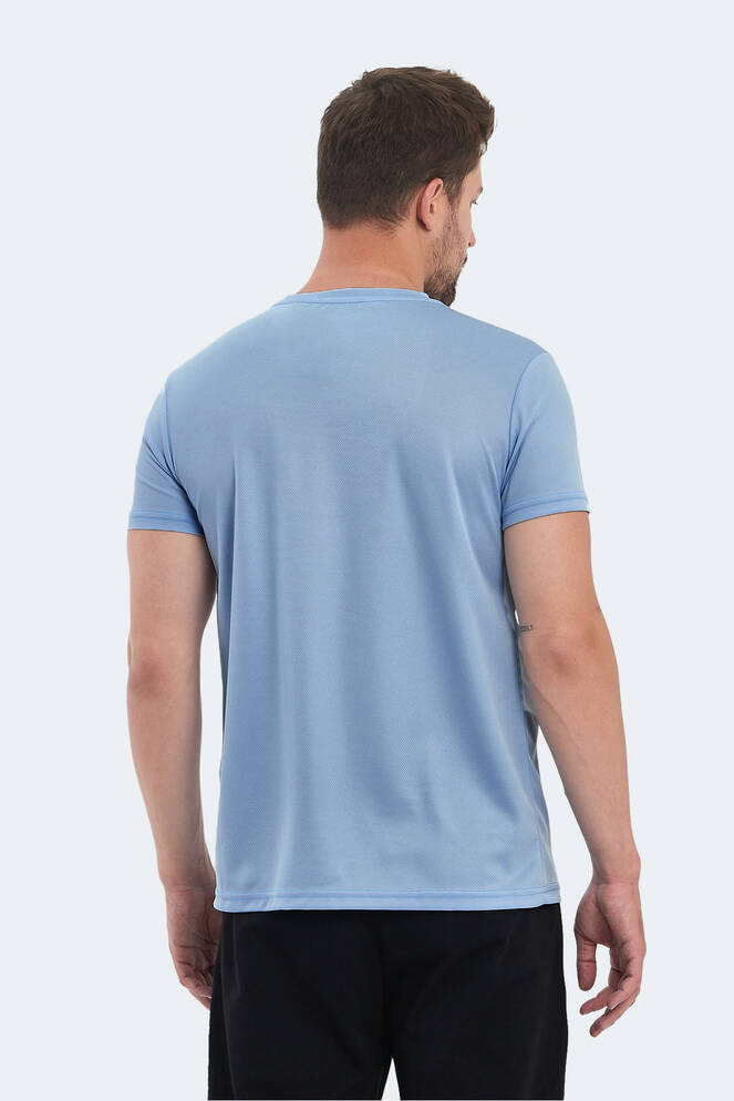 Slazenger OMAR KTN Erkek Tişört Açık Mavi