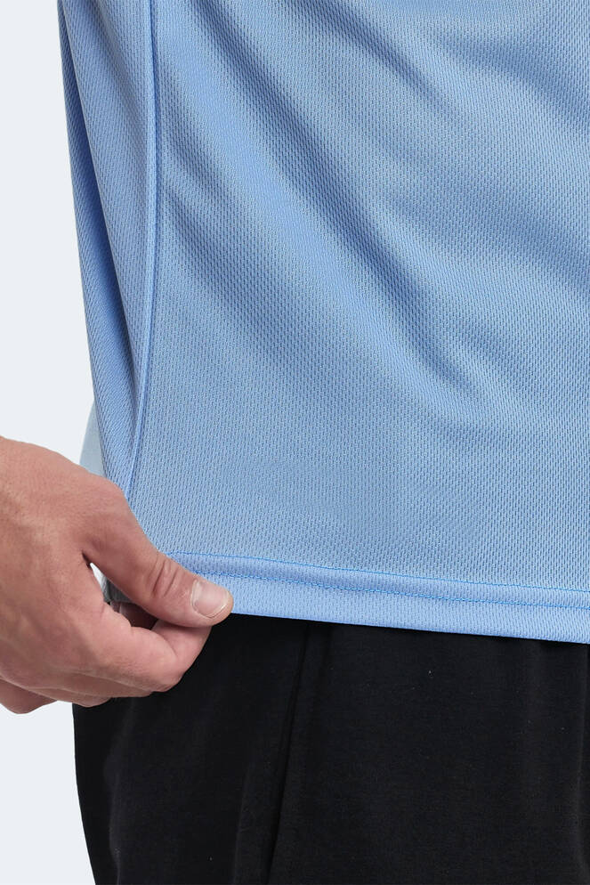 Slazenger OMAR KTN Erkek Tişört Açık Mavi
