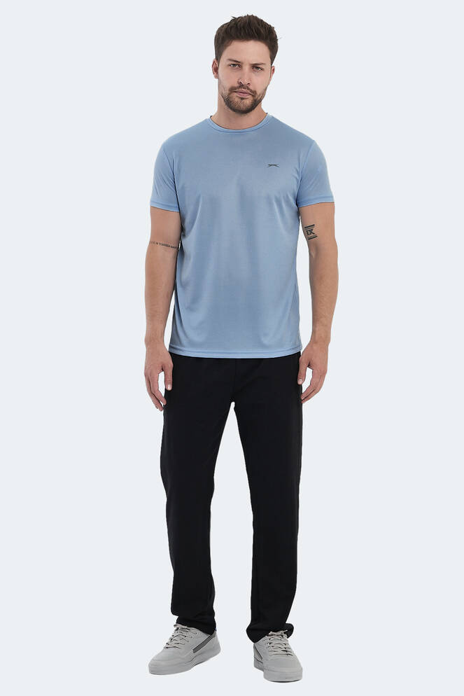 Slazenger OMAR KTN Erkek Tişört Açık Mavi