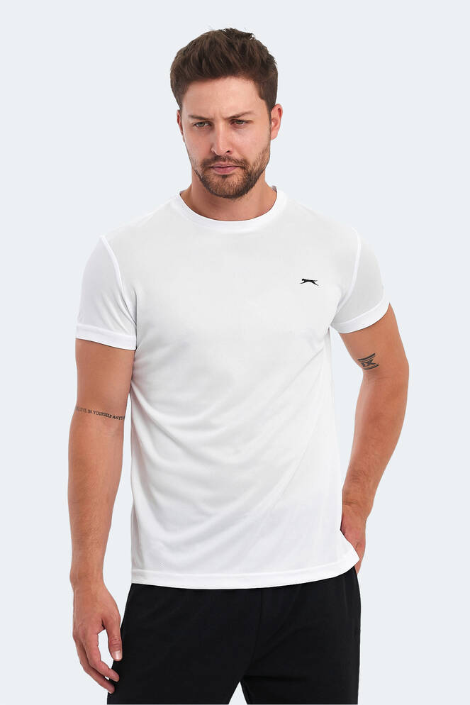 Slazenger OMAR KTN Erkek Tişört Beyaz