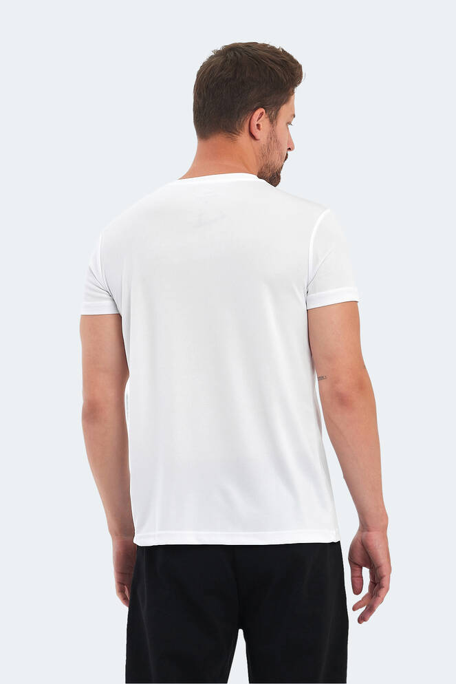 Slazenger OMAR KTN Erkek Tişört Beyaz