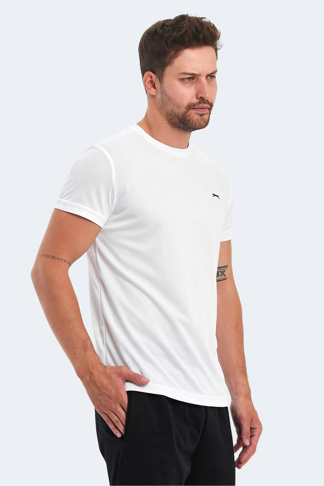 Slazenger OMAR KTN Erkek Tişört Beyaz